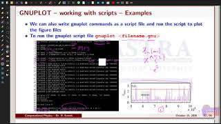 Computational Physics  FORTRAN 9095 Gnuplot Examples Part1  MSc SASTRA Lecture20 [upl. by Nahtnahoj]