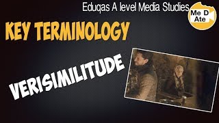 A Level Media Terminology Revision  Verisimilitude [upl. by Glass]