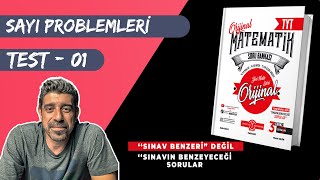 Sayı Problemleri TEST 01  ORİJİNAL TYT SORU BANKASI  yks2024 [upl. by Harriette953]