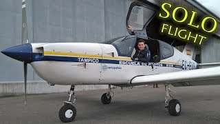 VASAviations Solo Flight on the Socata TB9 Tampico [upl. by Algar903]