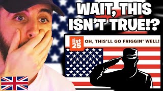 Brit Reacts to 25 Myths About America People Believe Are True [upl. by Swanhildas]