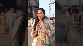 Actress Srinidhi KGF 2 at Sadhguru Mahashivratri 2023 [upl. by Yeta]