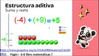 Estructura aditiva con números signados [upl. by Dott]