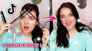 JAI COUPÉ MES CHEVEUX  FRANGE RIDEAU  ✂️ Jai voulu tester [upl. by Lapointe]