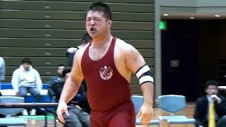 Wrestling Japan 120kg Match  CGU vs Kansai University [upl. by Erek968]