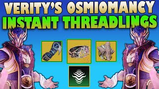 Osmiomancy Gives Prismatic Grenade 100 Increase And INFINITE Threadling Build  The Final Shape [upl. by Nauqaj]