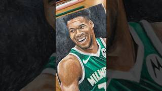 Drawing Giannis prismacolorpencils nba giannisantetokounmpo drawing portraitart colourpencil [upl. by Auqkinahs]