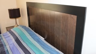 Build a Headboard with Prefinished Engineered Hardwood Flooring [upl. by Goth814]