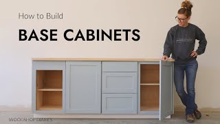 How to Build Base Cabinets with Face FramesEASY [upl. by Orr]