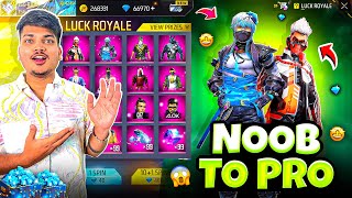 Free Fire Luckiest Id In Noob To Pro Got All Bundles And Gun Skins In 1 Spin😍 Garena Free Fire [upl. by Tartan]