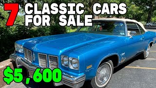 Low Prices Available 7 Vintage Cars For Sale Under 10000 [upl. by Derrek]