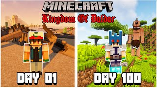 I Survived 100 Days in Kingdom Of Daldar MINECRAFT Hindi [upl. by Earehs]