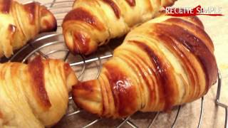 Croissants avec pâte feuilleté levée maison [upl. by Osanna6]