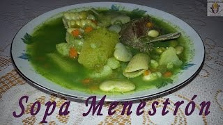 MENESTRÓN CRIOLLO  SOPA MENESTRÓN [upl. by Lytle755]