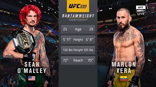 🔴 UFC 299 Sean OMalley vs Marlon Chito Vera 2  Full Fight amp Highlights  Bantamweight Title Bout [upl. by Teague344]