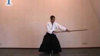 Aikido instruction 13 jo kata [upl. by Leoy55]