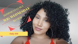 16 WIG REVIEW Q amp A  STYLE  OUTRE DOMINICAN CURLY HALF WIG [upl. by Eiloj]