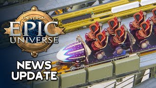 Universal Epic Universe News Update — STARFALL RACERS COASTER TRAIN amp NEW CONSTRUCTION [upl. by Geraint]