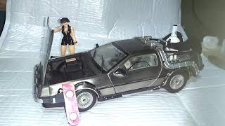 DeLorean SunStar 118 diecast Back to the Future 2 review delorean maisto no bootleg mexicano [upl. by Jammin24]