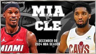 Miami Heat vs Cleveland Cavaliers Full Game Highlights  Dec 8  2024 NBA Season [upl. by Remsen]