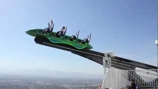 XScream thrill ride at Stratosphere Las Vegas Full HD  OffRide [upl. by Siramaj100]