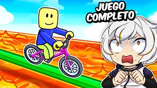 OBBY EN BICICLETA COMPLETO ROBLOX MOMENTOS DIVERTIDOS [upl. by Gerge]