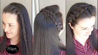 Diademas con trenzas 3 opciones  Three headband braids  Marce DIY [upl. by Uon686]