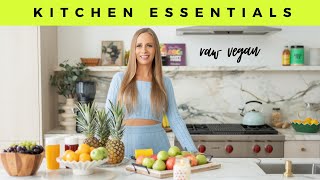 My Raw Vegan KITCHEN ESSENTIALS 🍎🍑🥬 [upl. by Otero]