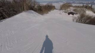 富良野スキー場北の峰ゾーン Kitanomine Zone Furano Ski Resort GoPro HERO5 Session [upl. by Paulette]