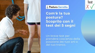 Scopri comè la tua postura con il Test dei 5 segni [upl. by Geddes]