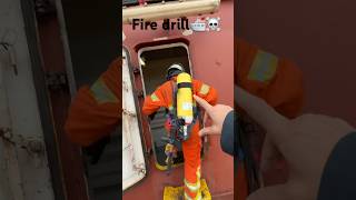 Ship Fire drill training☠️🛳️👨🏻‍🚒 explore shipping drill seaman [upl. by Uttica]