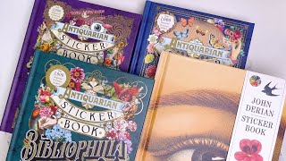 ENG SUB 빈티지 다꾸 스티커북 하울🩵John Derian Sticker Book•The Antiquarian Sticker BookㅣHaulㅣUnboxingㅣASMR [upl. by Consolata]