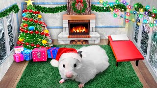 🎄 DIY Christmas House 🎁 Hamster Maze with Traps [upl. by Yanetruoc100]