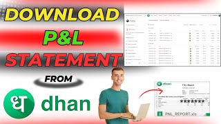 How To Download profit amp Loss Statement For ITR Filing In Dhan  PNL download in Dhan [upl. by Akehsay]