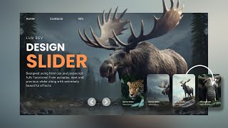 Create A Slider Crazy Effects Using HTML CSS And Javascript [upl. by Adnohser]