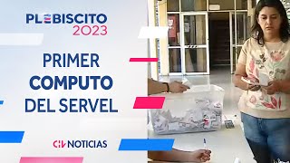 PRIMER COMPUTO OFICIAL Servel entregó el primer cómputo con 174 mesas escrutadas  Plebiscito 2023 [upl. by Godding]