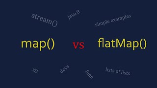 map vs flatMap Java  stream simple examples [upl. by Nalyr]