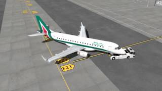 Pushback plugin for the Embraer E175 by XCRAFTS for XPLANE 11 [upl. by Aroc116]