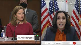 WATCH Sen Kamala Harris questions Supreme Court nominee Amy Coney Barrett [upl. by Hite]