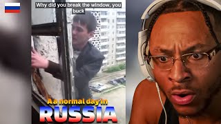 American Reacts To A Normal Day In Russia 🇷🇺Part 1 [upl. by Helbonna]