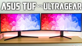 LG 34GP83AB vs Asus Tuf Gaming VG34VQL1B Gaming Ultrawide [upl. by Yazbak]