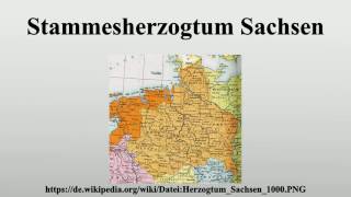 Stammesherzogtum Sachsen [upl. by Anehsat]