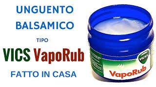 VICKS VAPORUB FATTO IN CASA DA BENEDETTA  Homemade VapoRub ointment [upl. by Aicercal]