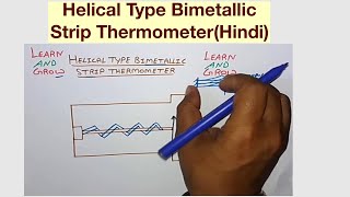 Helical Type Bimetallic Strip ThermometerHindi [upl. by Matuag369]