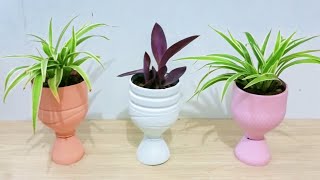 make flower pots from used plastic bottles  recycling plastic bottles [upl. by Nolyk]