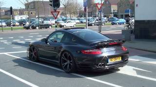 Porsche 997 Turbo TechArt with 650 HP  accelerating loud 1080p HD [upl. by Alcot819]