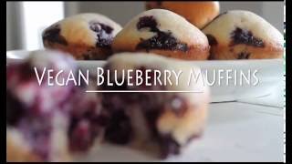 7Ingredient Vegan Blueberry Muffins [upl. by Asile]