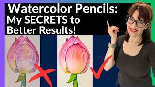 Watercolor Pencils  My SECRETS to Better Smoother Results [upl. by Yelrahs]