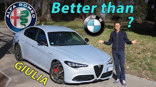 2023 Alfa Giulia facelift REVIEW  can this 🇮🇹beauty beat Audi BMW Mercedes [upl. by Aryl133]