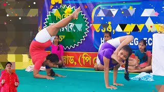 Best Yoga Performance by Yogacharya Ashram students AboutYoga [upl. by Jacobsohn]